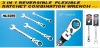 HL8200 3 in 1 reversible flexible combination ratchet wrench