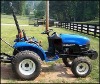 HOLLAND 18DA TRACTOR WITH 10LA FRONT END LOADER QR 54 IN MOWER DECK