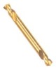 HSS double end drill bit, tin coated, titanium coated