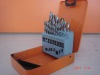 HSS twist drill bits set 19pc
