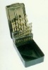 HSS twist drills set in metal box