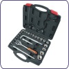 Hand Tool Set - 27 pcs Socket Wrench Set with Bend Bar