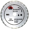 Hand-held high speed segmented diamond blade for fast cutting hard material--GEHA