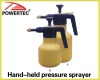 Hand-held pressure sprayer
