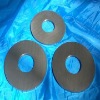 Hard alloy round cutting blade