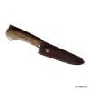 Header knife blade wood with stainless steel 14 cm Schmieder, with Scabbard Mount Type