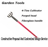 Heavy Duty 4-Prong Cultivator With Forged Steel Head
