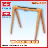 Heavy duty height adjustable sawhorse