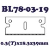 Heavy duty utility cutter blade for various materials