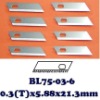 Heavy duty utility cutter blade for various materials