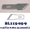 Heavy duty utility cutter blade for various materials