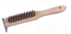 Heavy duty wire brush and scraper