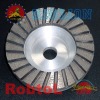 High Quality Aluminium Body Turbo Rim Diamond Grinding Cup Wheel--GWCP No.08