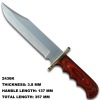 High Quality Wood Handle Combat Knife 2436K