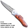 High Quality Wood Handle Floding Knife 6141K