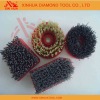 High efficiency brush filament-polishing brush