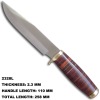 Hot Design Leather Handle Fxied Blade Knife 2328L