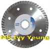 Hot pressed sintered turbo diamond saw blades for tile