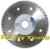 Hot pressed sintered turbo diamond saw blades for tile