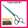 Hot sell green salon hair procducts- scissors (green,6inch)