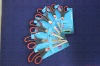 Household scissor w/colorful rubber handle and different sizes