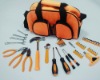 Household tool set for lady in canvas bag