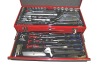 Household tool set in iron case