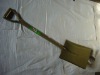 Japanese type golden powder coated metal handle shovel