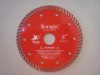 K125BB Turbo continuous rim diamond saw blade(Turbo diamond cutting wheel),125*22/20/16*1.8