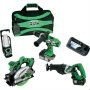 KC18DBL 18 V 3.0 Ah Lithium Ion 4-Tool Combo Kit