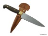 KNIFE 'CAMPERITO' WITH SHEATH LEATHER. TOTAL LENGTH 23CM