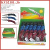 (KVS2101C-36) 36 Pcs Display Keychain Pocket Knife Assorted Color in Box