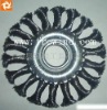 Knot wire wheel brush