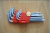 L type foldd 9pcs hex key set