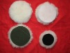 Lambskin Polishing Bonnet,Velcro Wool pad,buffing pad