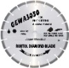 Laser welded segmented small diamond blade for fast cutting abrasive material -- GEWA