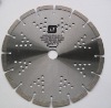 Laser welding dry cutting blade with special hole for granite