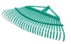 Leaf rake with braces