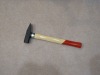 Machinist hammers with wooden handle iron ring protector