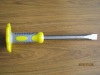 Mason chisel with plastic grip