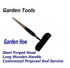 Metal Garden Hoe With Large Working Surface Head