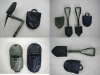 Military tri-folding shovel