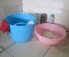 Multi-function plastic buckets,flexible laundry basket