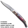 Multicolored Wood Handle Knife 4316QK(BS)
