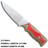 Multicoloured Wood Handle Hunting Knife 2171EK-S