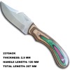 Multicoloured Wood Handle Hunting Knife 2378ACK