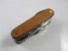 Multifunctional folding Knife With wooden handle