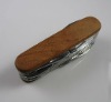 Multifunctional folding Knife With wooden handle