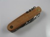 Multifunctional folding Knife With wooden handle