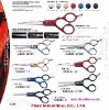Multiple Colors Zinc-Alloy Handles Hair Scissors